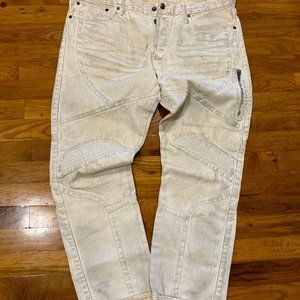 Polo Ralph Lauren Black Label Sullivan Slim Waxed Denim Moto Jeans - Men's 34/30